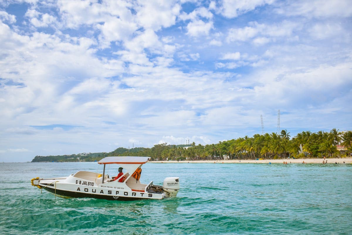 Boracay White Beach with turquoise waters